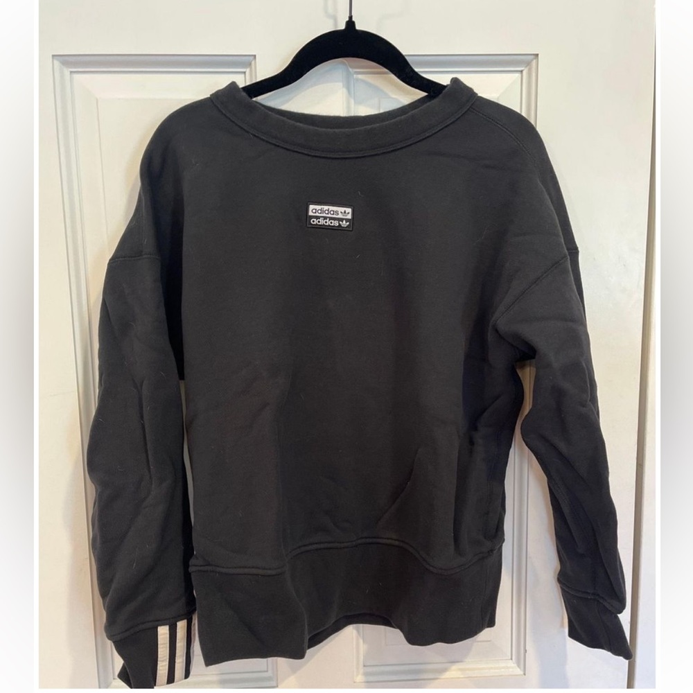 Adidas black pullover sweatshirt